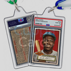 JACKIE ROBINSON Baseball Card Keychain – Many To Choose – Mini Graded Slabs