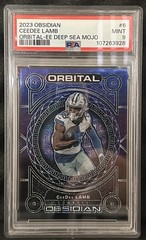 2023 Panini Obsidian – Orbital CeeDee Lamb #6 Electric Etch Deep Sea Mojo 2/5