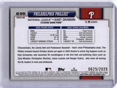 2026 Topps #295 Philadelphia Phillies Gold #/2026