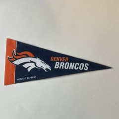 Denver Broncos Vintage NFL Football Mini Pennant 9″x4” Felt Banner Flag