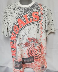 Mens Mitchell & Ness Cincinnati Bengals NFL Football Sublimated Logo Print Shirt
