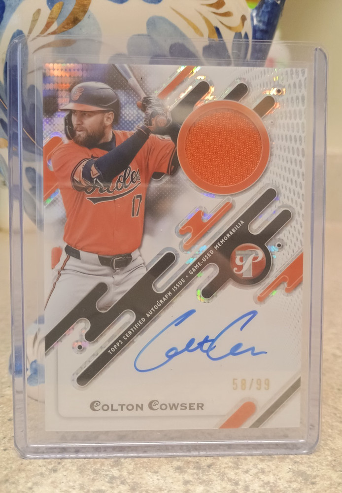 2025 Topps Pristine – Pristine Pieces Autograph Relics Colton Cowser #PPAR-CC…