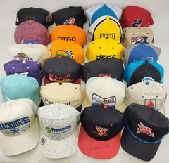Racing Hat Lot Of 24 NASCAR IndyCar Vintage And Modern Some Signed