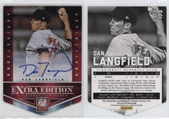 2012 Elite Extra Edition Aspirations Die-Cut Signatures Dan Langfield Auto tw0