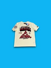MENS BRAVES GTP SHORT SLEEVE T-SHIRT IN BEIGE/MULTI SIZE XL