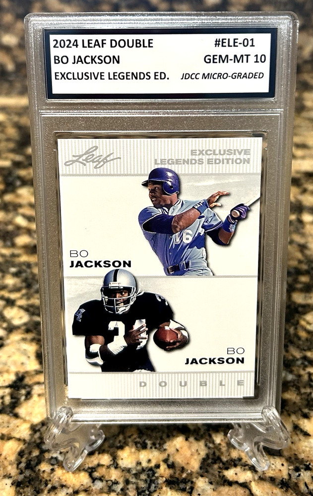 BO JACKSON 2024 LEAF Exclusive Legends Edition GRADED GEM-MT 10 CARD #ELE-01