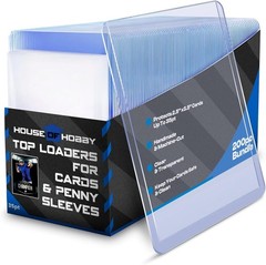 House of Hobby – Standard 100 Top Loaders & 100 Penny Sleeves – Pokemon, Sports