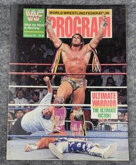 WWF/WWE Program Magazine Vol 190 Ultimate Warrior 1991 World Wrestling