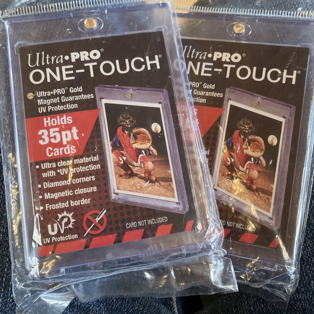 Lot Of 2-Ultra PRO UP81575UV Magnetic Trading Card Holder – 35pt – New