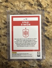2025-26 Panini Donruss Road to FIFA World Cup Unai Simon #19 Optic Spain GK Card
