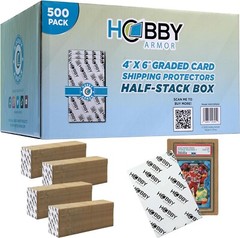 Hobby Armor Graded Card Shipping Protectors 4″ x 6″ Trading Card Mailer 500 Pack
