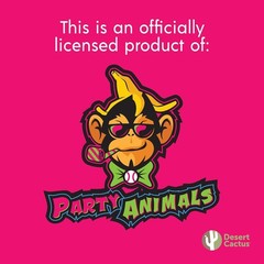Offcial Party Animals Baseball Team Flag Indoor Outdoor.BBCL Banana Ball League