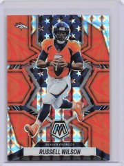 2022 Mosaic Football Russell Wilson #257 Orange Reactive Denver Broncos
