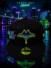 New Era Tampa Bay Rays City Connect Fan Pack Neon Black 59Fifty 5950 7 1/2 Hat