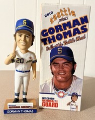 Gorman Thomas Seattle Pilots 2013 Milwaukee Brewers Bobblehead SGA Boxed BDA NEW