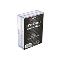 BCW 25 CT Clear Plastic Trading Card Slider Boxes – 36 CT LOT FREE SHIPPING