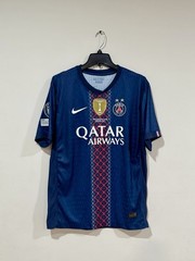 Size L (Slim), Doue UCL Match Final Edition Jersey, All Patches, PSG Home