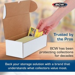 3 BCW 500 Count Cardboard Card Storage Boxes Sports Holder Case Trading Baseball