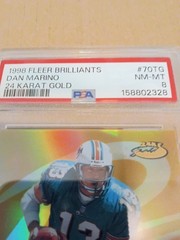 1998 Fleer Brilliants – Dan Marino #70TG 24 Kt. Gold /24