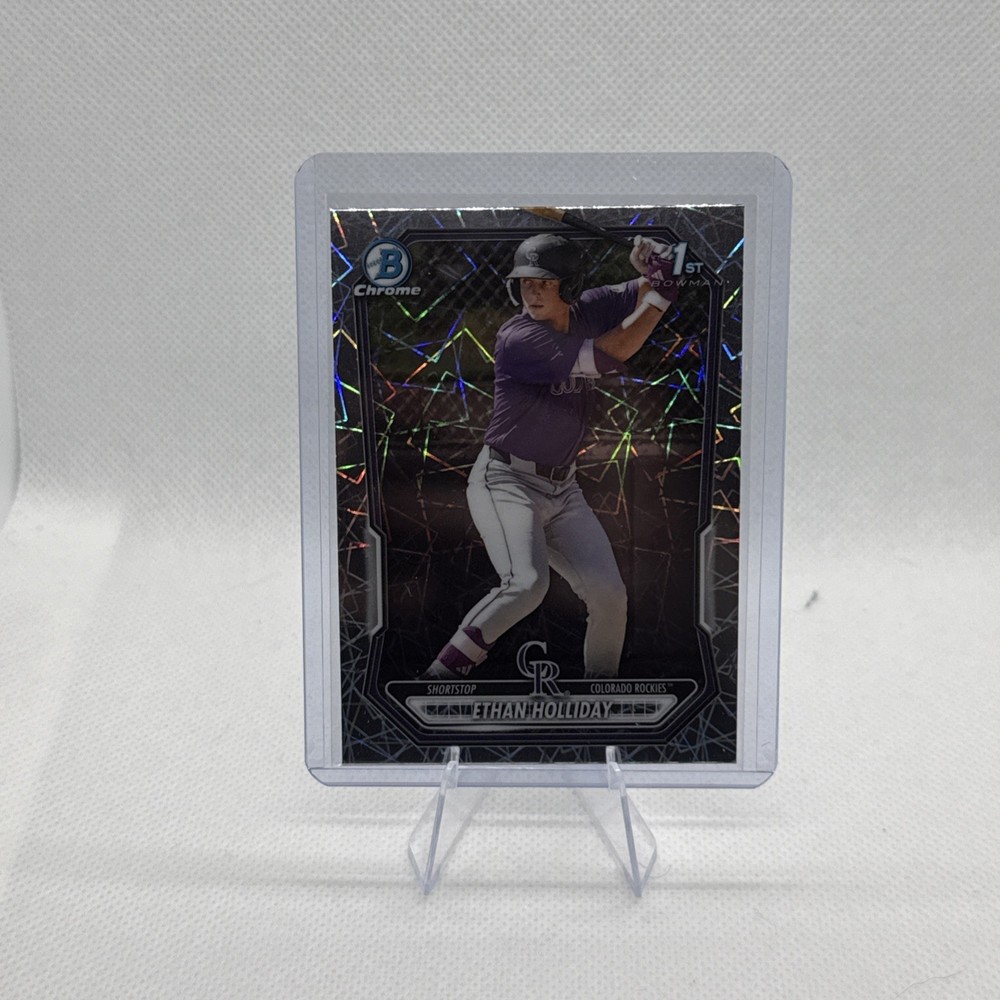 2026 Bowman Chrome Ethan Holiday LASER REFRACTOR 1st Bowman BCP-1 Rockies