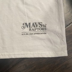 Dallas Mavericks Fan Appreciation Night Shirt Men’s Size XL White City Edition
