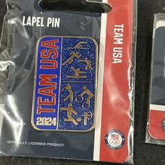 Lot Of 7 New In Pack 2024 Paris Olympics Lapel Pin Badge – Team USA