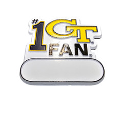 GEORGIA TECH YELLOW JACKETS MAGNET #1 G.T. FAN SIZE 3 BY 3 NEW NCAA