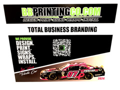 2024 PATRICK EMERLING #07 BB PRINTING CO.COM CHEVY SS GREENLIGHT NASCAR POSTCARD