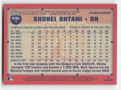 2026 Topps 75 Series 2 Shohei Ohtani Dodgers 1991 Crackle Foil Insert #91B2-1 SP