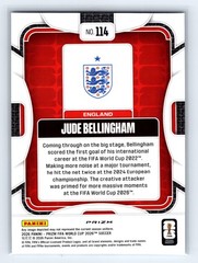 2026 Panini Prizm FIFA World Cup #114 Jude Bellingham Silver Prizms