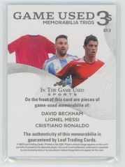 2025 In The Game Used David Beckham / Lionel Messi / Cristiano Ronaldo Patch 5/5