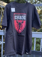 PLL Premier Lacrosse League Carolina Chaos TShirt Champion Adult XL Black