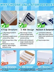 Trading Card Storage Box -5 Row 5000ct TCG Corrugated Cardboard Storage Box, 300
