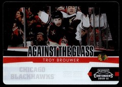 2010-11 Playoff Contenders Against The Glass Troy Brouwer Chicago Blackhawks #4