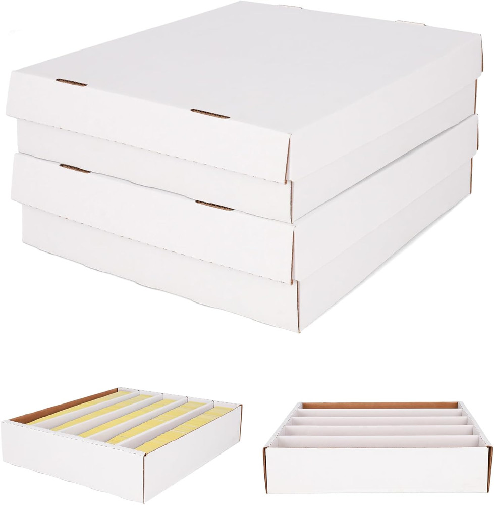Super Monster 5-Row Card Storage Box 2-Pack for 5000 Sports & Gaming Cards