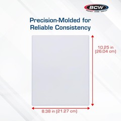 8×10 Toploader Holder – 25 Count | Rigid PVC, Non-, Crystal Clear Photocard S…