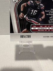 LaNorris Sellers 2025 Prizm Black No. 196 NIL True Red Prizm /299
