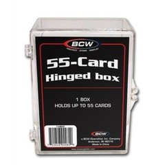 BCW Small Hinged Box For 55 Trading Gaming Sport Cards Basketball The Gathering