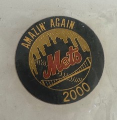 New York Mets 2000 Lapel Metal Pin New In Bag 1-1/8″