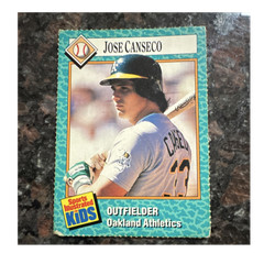Sports Illustrated for Kids 1989 Series 1 Jose Canseco Athletics #11 Base Set