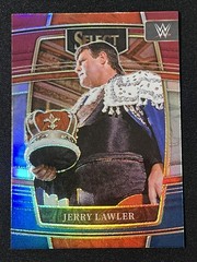 2022 Panini Select WWE #21 Jerry Lawler Red and Blue Prizms Wrestling
