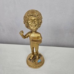 Bob Ross 2017 MiLB Golden Bobblehead Winner Daytona Tortugas Gold SGA Rare MILB