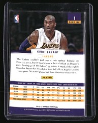 2012-13 Panini Marquee #1 Kobe Bryant Holo