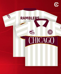 Loyola University Chicago Ramblers x Chicago Fire FC Soccer Jersey Small