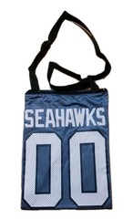 Seattle Seahawks Tote Bag jersey Purse 10.5 X 14 Inch ON SALE (Embroidered Logo)