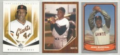 Willie Mcovey Juan Marichal Willie Mays Lot 3 Cards 1980’s-2020’s