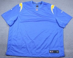 Los Angeles Chargers Jersey Mens 4XL Blue NFL Football Nike On Field Bolt Up