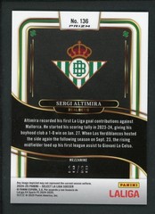 2024-25 SERGI ALTIMIRA 16/28PANINI SELECT LA LIGA MEZZANINE JADE DRAGON SCALE RC