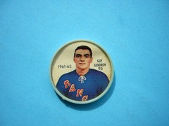 1961/62 SHIRRIFF PLASTIC NHL HOCKEY COIN #93 GUY GENDRON NICE!! 61/62 SHIRRIFF