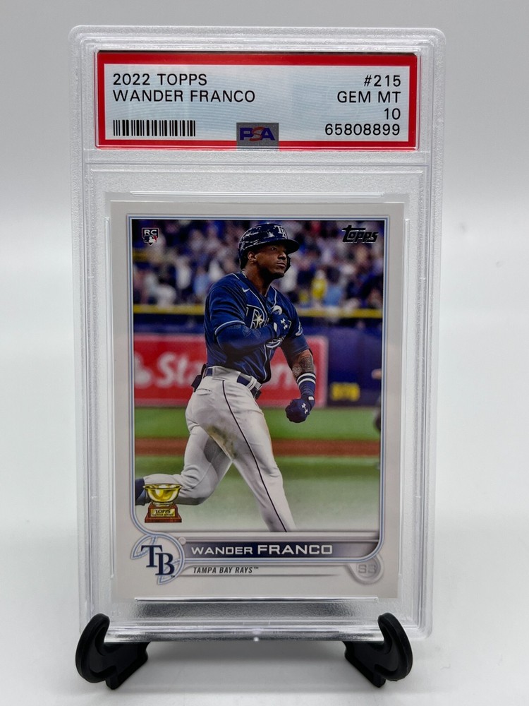 2022 Topps Series 1 WANDER FRANCO Tampa Bay Rays Rookie #215 PSA 10